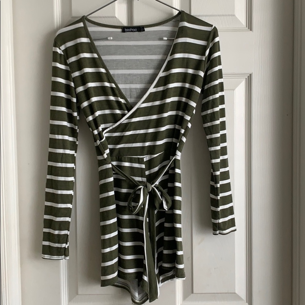 Striped romper